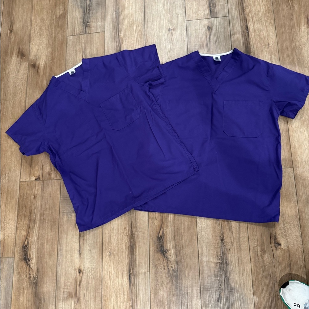 Medline Purple Scrub Tops
